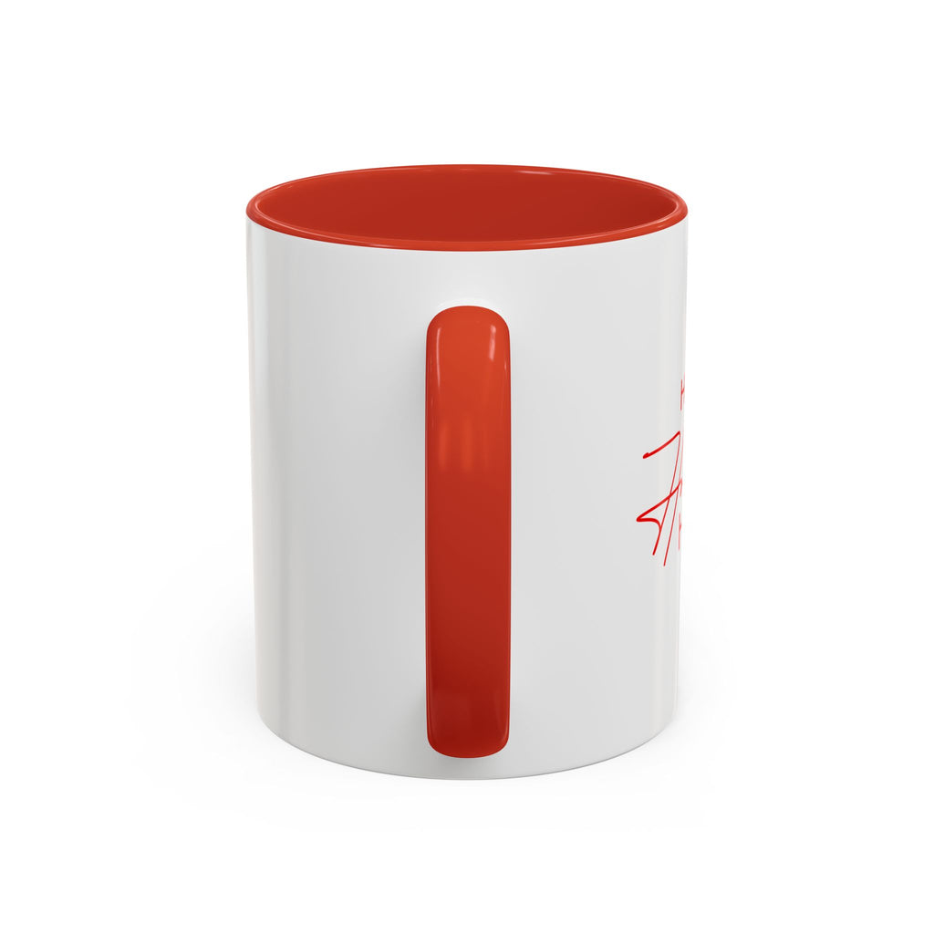 Happy Holidays Ho — Red Accent Mug (11 oz)