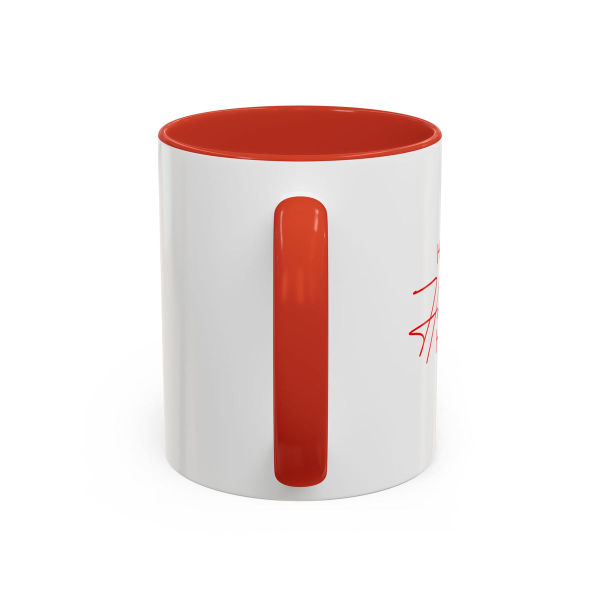 Happy Holidays Ho — Red Accent Mug (11 oz)