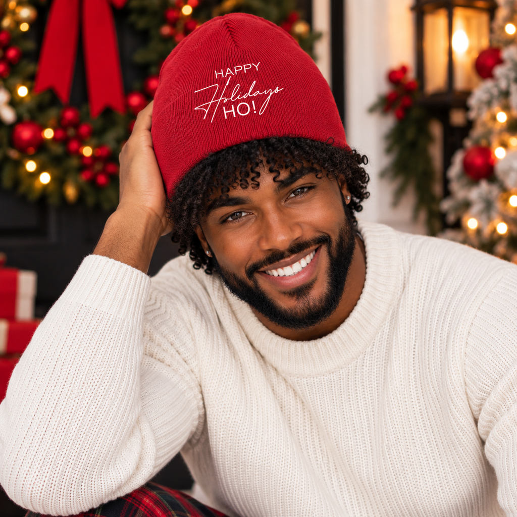 Happy Holidays Ho! Beanie