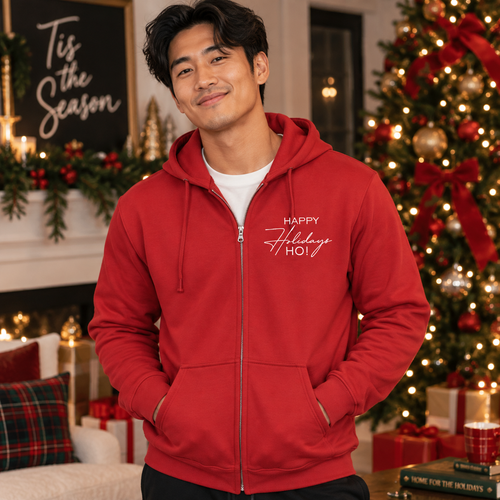 Happy Holidays Ho! Full-Zip Hoodie